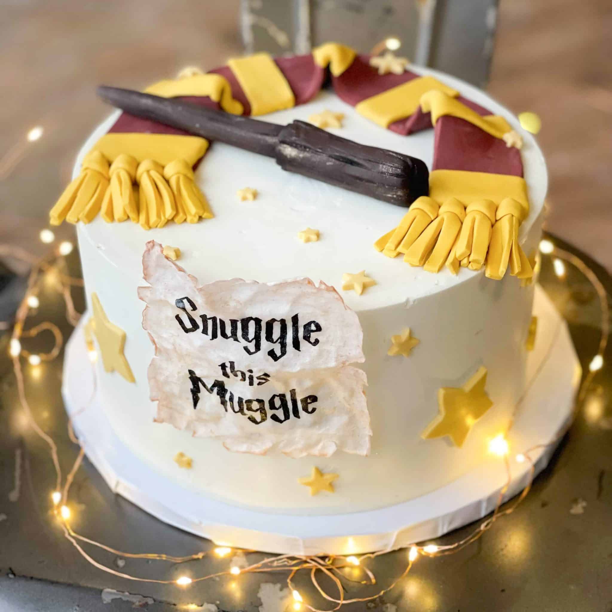 Snuggle This Muggle Harry Potter Custom Cake