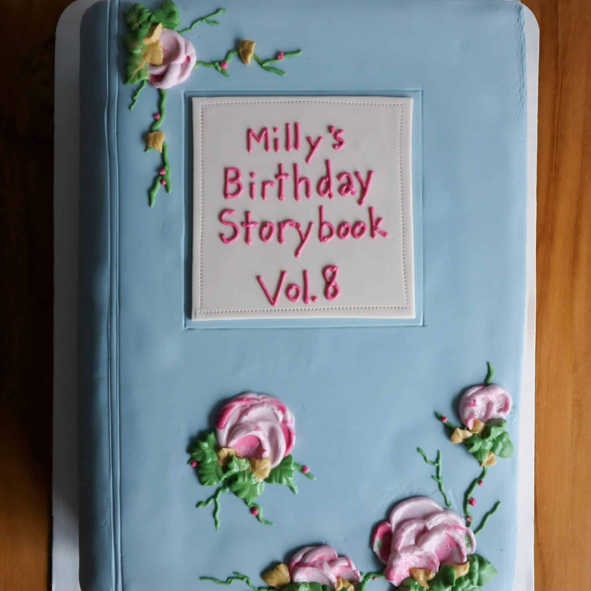 Birthday Storybook Custom Cake