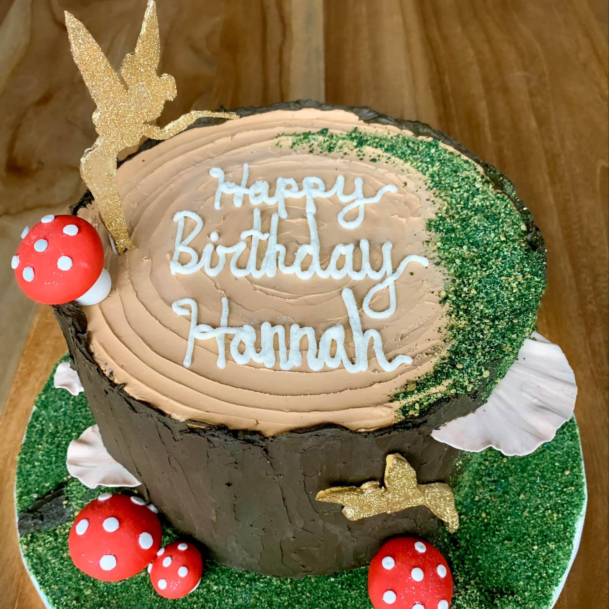 Tinkerbell Fairy Themed Custom Cake 