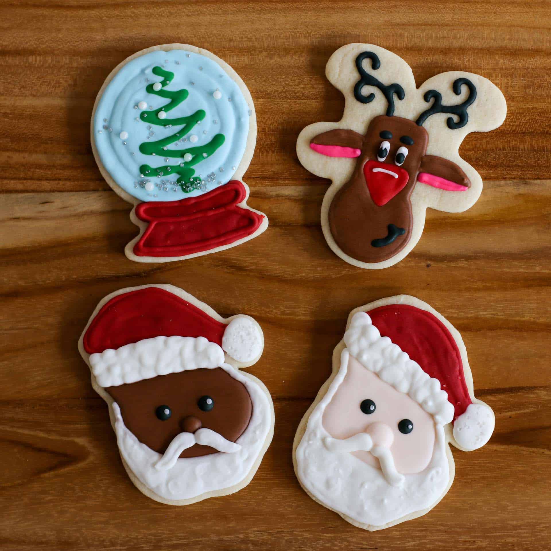 Cute Christmas Themed Custom Sugar Cookies