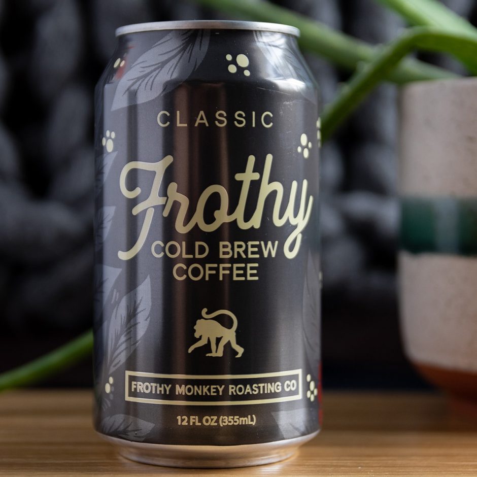 Frothy Monkey Cold Brew Available in 12oz Cans