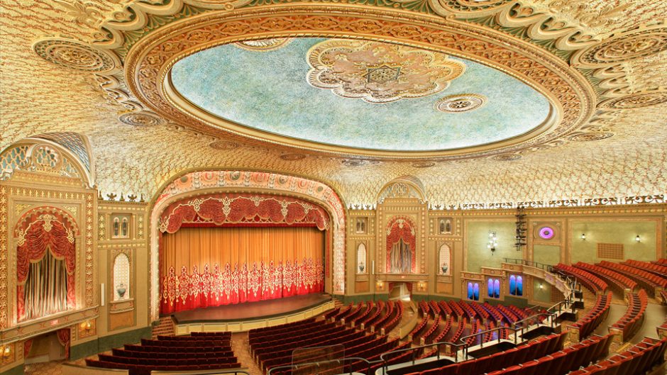 Interior of The Tennessee Theater in Knoxville, TN. Great for a Date Night adventure.