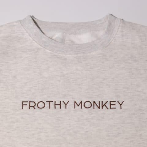 Frothy Monkey Embroidered Sweatshirt