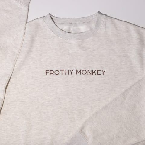 Frothy Monkey Embroidered Sweatshirt