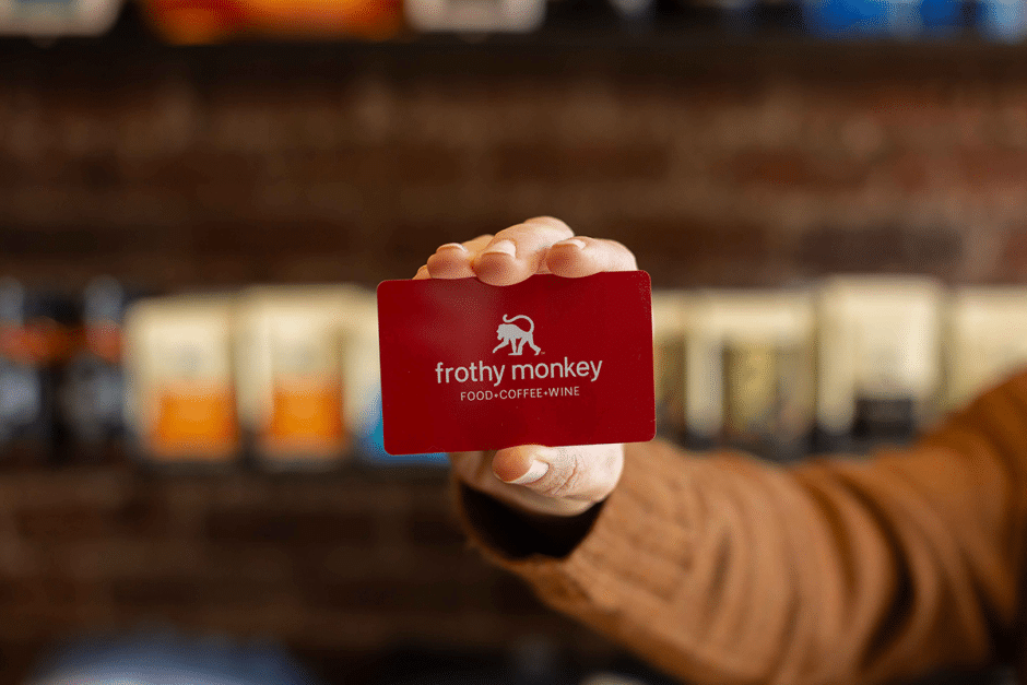 Frothy Monkey “Buy $50 get $10” Holiday Gift Card Promotion